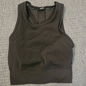 Lululemon Athletica Green Fitted Crop Tank Top
